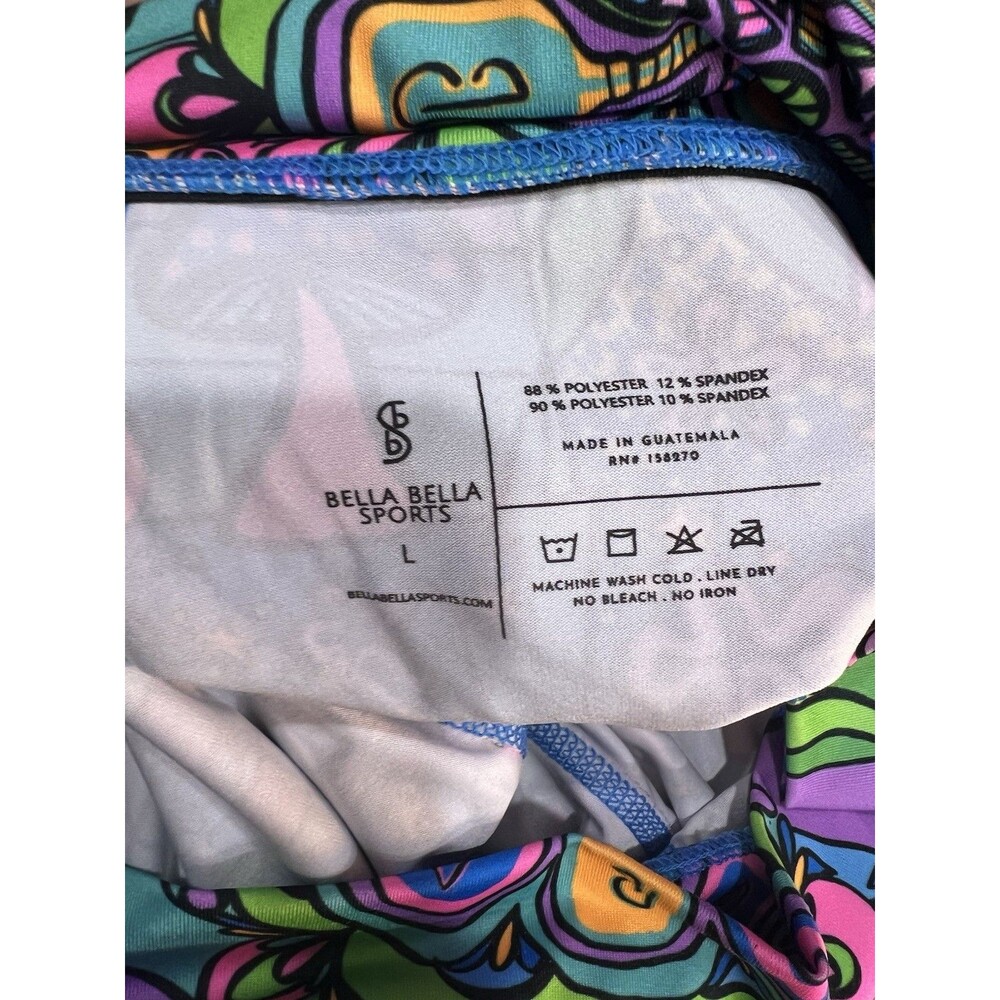 Pickleball Bella Bella Sports A-Line Skort Skirt Mini Women’s Large Groovy - Picture 3 of 10